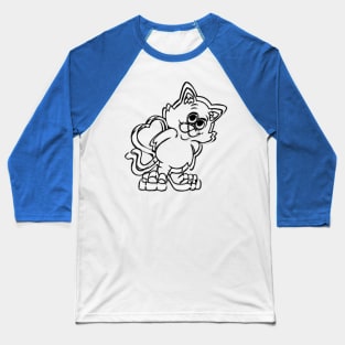 fany cat art Design. Baseball T-Shirt